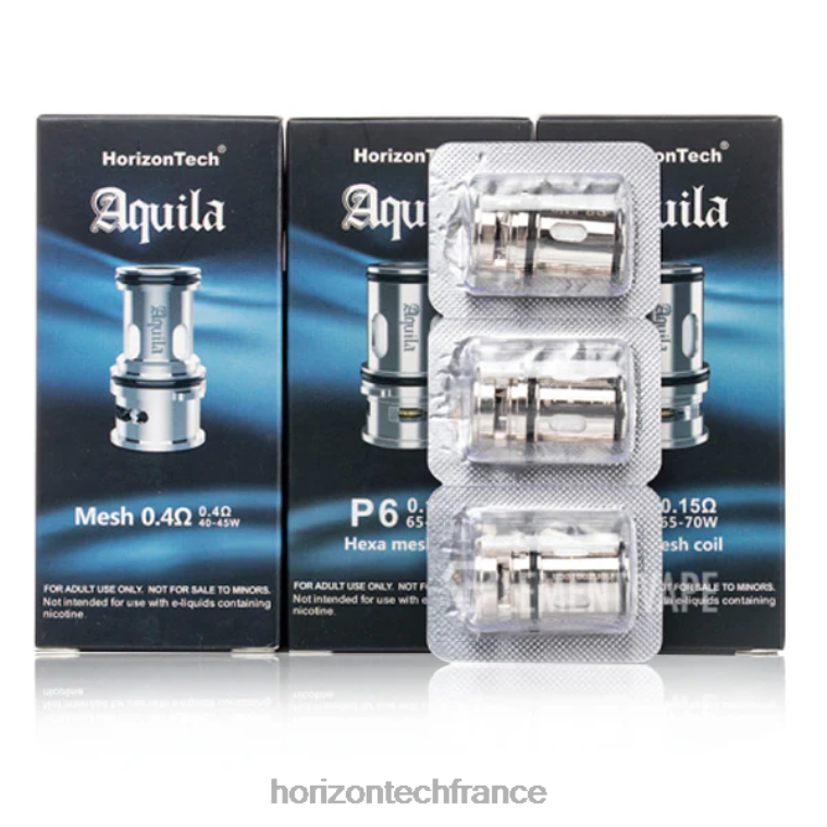 HorizonTech Aquila bobine (paquet de 3) p6 - 0,15 ohm (paquet de 3) TZ8T183 Horizontech Vape France
