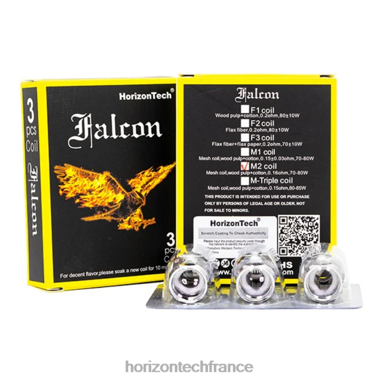 HorizonTech Falcon bobines (paquet de 3) bobine de maille m2 0,16 ohm TZ8T164 Horizon Tech Vape Tank