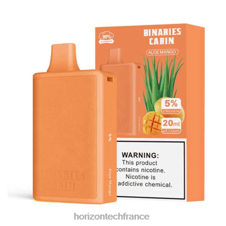 HorizonTech Binaries Cabin jetable 20ml aloès mangue TZ8T75 Horizontech Vape