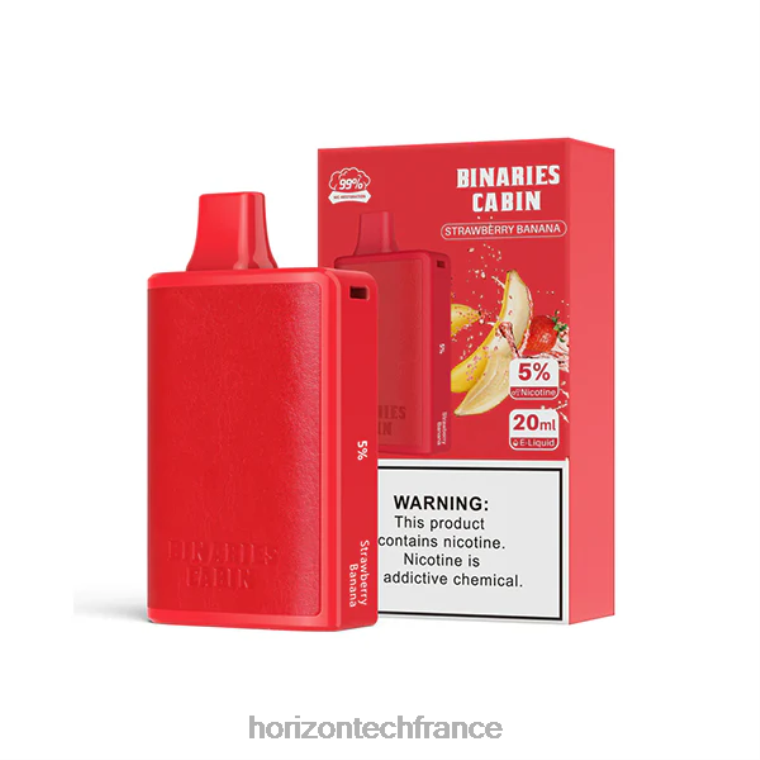 HorizonTech Binaries Cabin jetable 20ml fraise banane TZ8T69 Horizon Tech Company