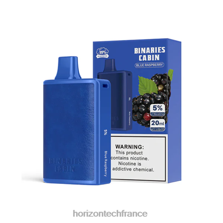 HorizonTech Binaries Cabin jetable 20ml framboise bleue TZ8T53 Horizontech Vape France