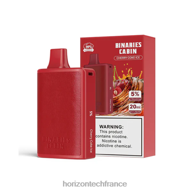 HorizonTech Binaries Cabin jetable 20ml glace au cola et aux cerises TZ8T54 Horizon Tech Vape Tank