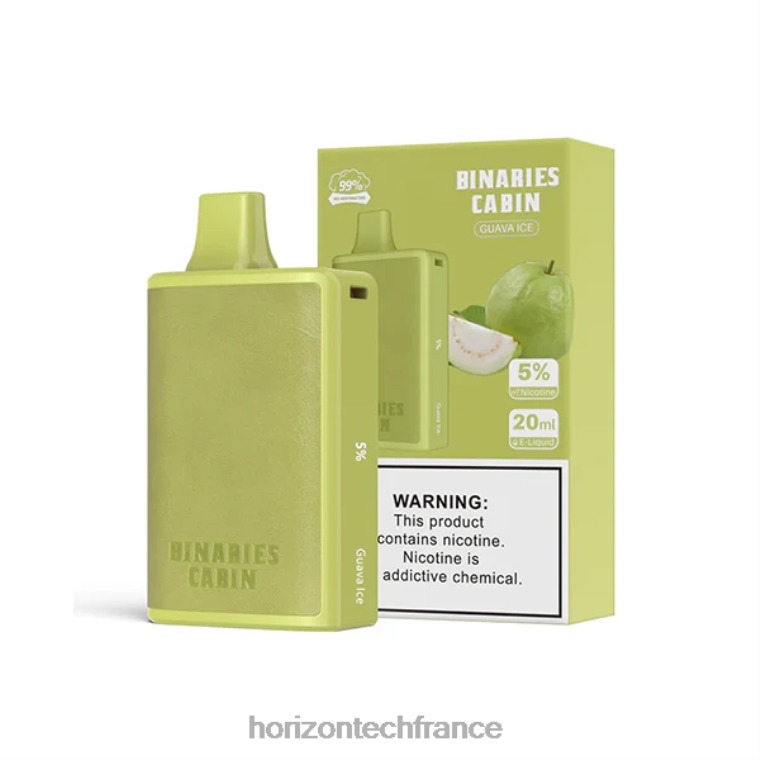 HorizonTech Binaries Cabin jetable 20ml glace à la goyave TZ8T58 Horizon Tech Vape