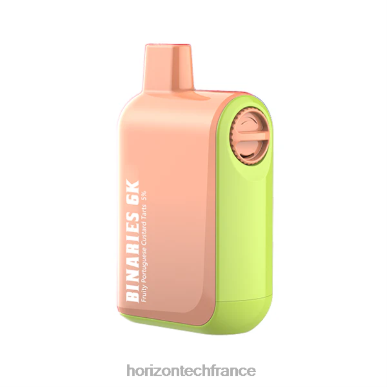 HorizonTech Binaries Cabin jetable 15ml tartes à la crème portugaise fruitées TZ8T38 Horizon Tech Vape