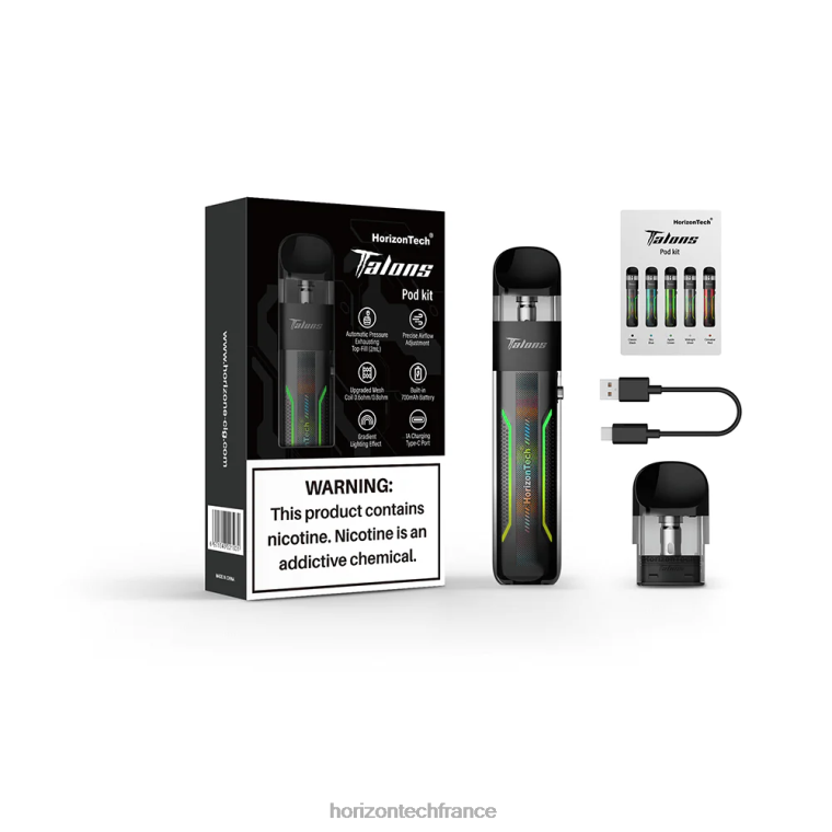 HorizonTech Talons kit de démarrage noir classique TZ8T21 Horizontech France