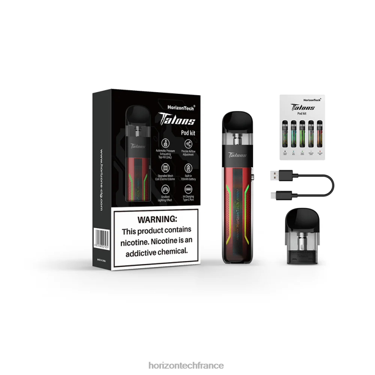 HorizonTech Talons kit de démarrage rouge cinabre TZ8T202 Horizon Tech Vape Coils